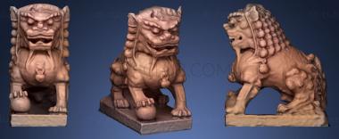 3D model Stone Lion 2 redo (STL)